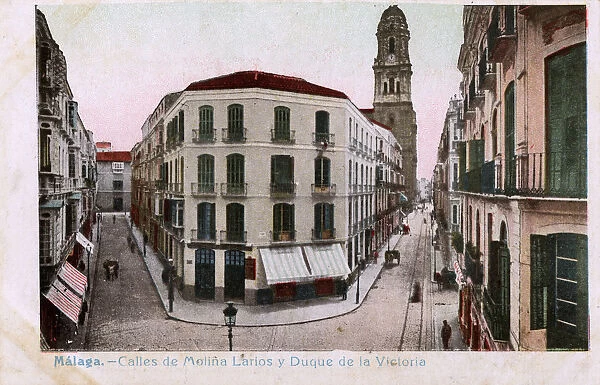 Malaga, Calles de Molina Larios y Duque de la Victoria