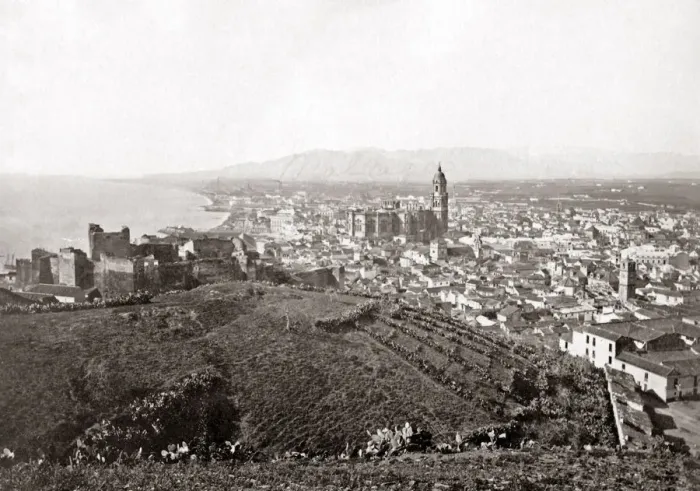 Framed Print : Malaga, Spain, circa 1890. Date: circa 1890 Framed Print : Malaga, Spain, circa 1890. Date: circa 1890