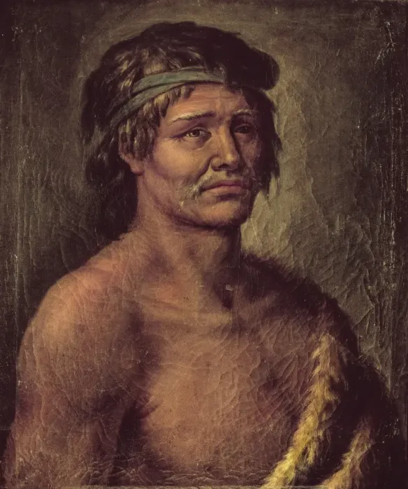 Framed Print : Malaspina expedition. Portrait of a Indian man Framed Print : Malaspina expedition. Portrait of a Indian man