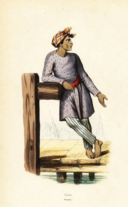 Framed Print : Malay man of Singapore Framed Print : Malay man of Singapore