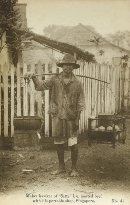 Framed Print : Malay Seller of Satay Beef Framed Print : Malay Seller of Satay Beef