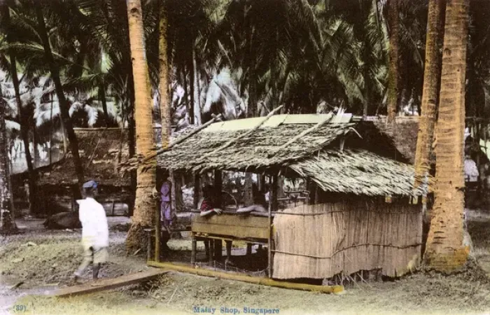 Framed Print : Malay Village, Singapore Framed Print : Malay Village, Singapore