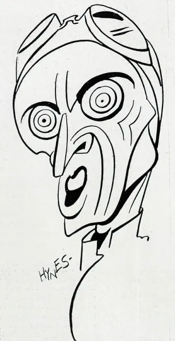 Framed Print : Malcolm Campbell Caricature Framed Print : Malcolm Campbell Caricature