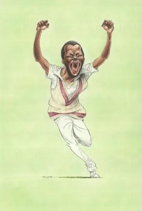 Framed Print : Malcolm Marshall - West Indies cricketer Framed Print : Malcolm Marshall - West Indies cricketer