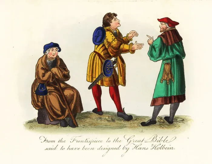 Framed Print : Male costume of the 16th century Framed Print : Male costume of the 16th century