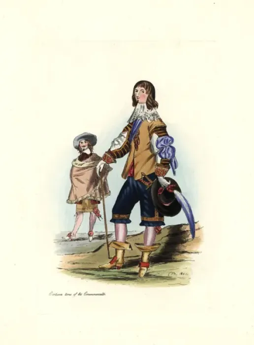 Framed Print : Male costume at the time of the Commonwealth Framed Print : Male costume at the time of the Commonwealth