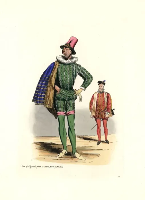 Framed Print : Male fashion from the time of Elizabeth I Framed Print : Male fashion from the time of Elizabeth I