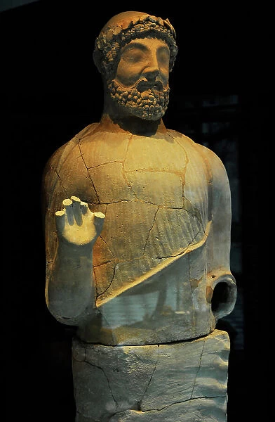 Male sculpture. 450 BC. From Mersinaki, Cyprus