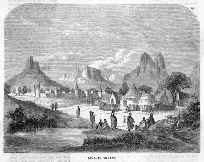 Framed Print : Mali Songhay Village Framed Print : Mali Songhay Village