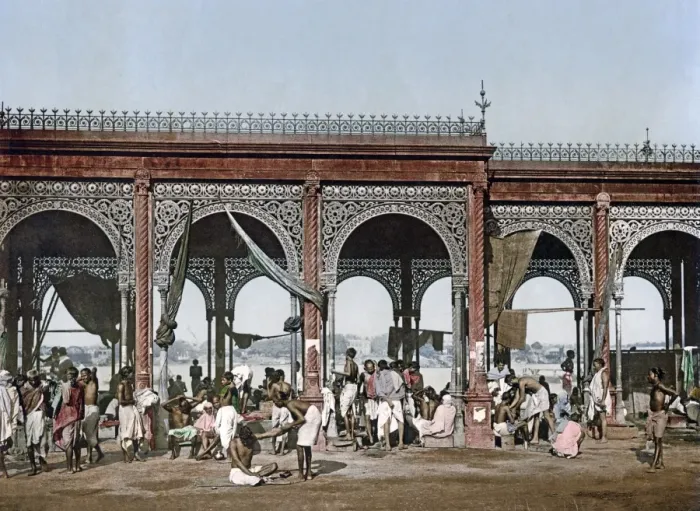 Framed Print : Maliks Ghat, Calcutta (Kolkata) India, circa 1890s Framed Print : Maliks Ghat, Calcutta (Kolkata) India, circa 1890s