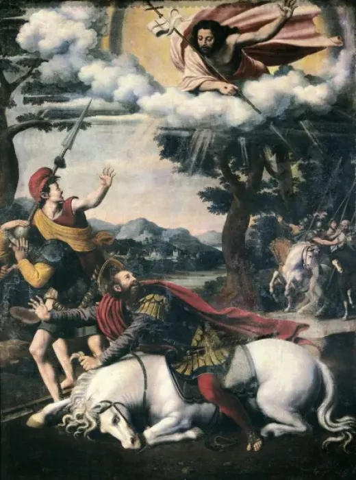 Framed Print : MAljP, Vicente (1480-1550). The Conversion of Framed Print : MAljP, Vicente (1480-1550). The Conversion of