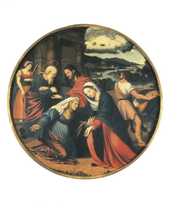Framed Print : MAljP, Vicente (1480-1550). The Visitation. 1st Framed Print : MAljP, Vicente (1480-1550). The Visitation. 1st