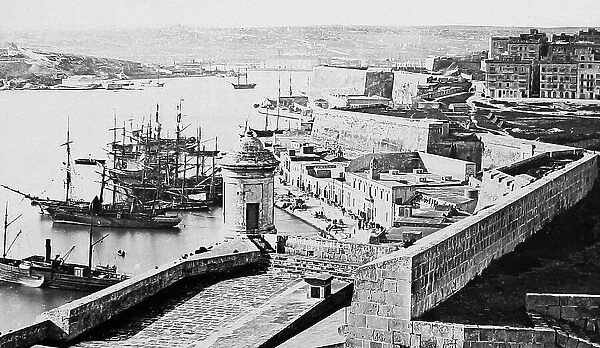 Malta Grand Harbour Victorian period