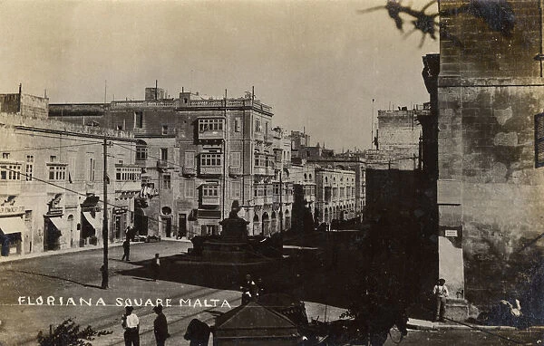 Malta - Piazza Pont Anna Floriana - WWI era