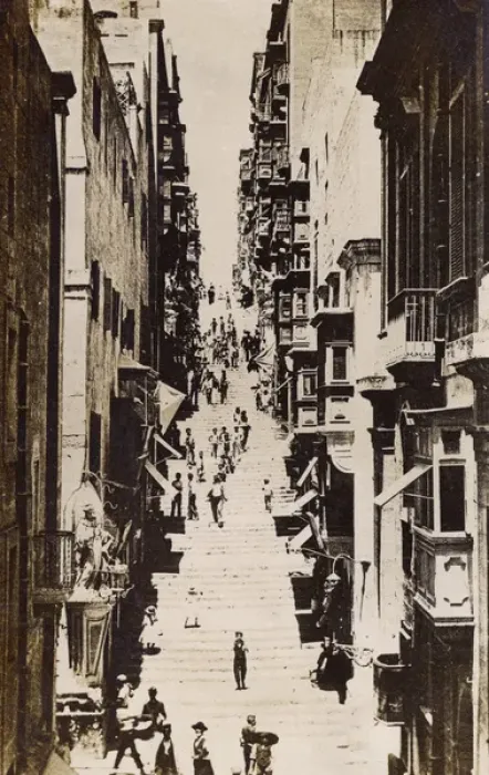 Framed Print : Malta - Strada St Lucia, Valletta - WWI era Framed Print : Malta - Strada St Lucia, Valletta - WWI era