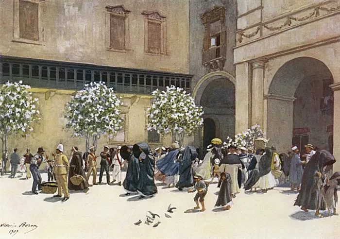 Framed Print : Malta / Valletta Piazza Framed Print : Malta / Valletta Piazza