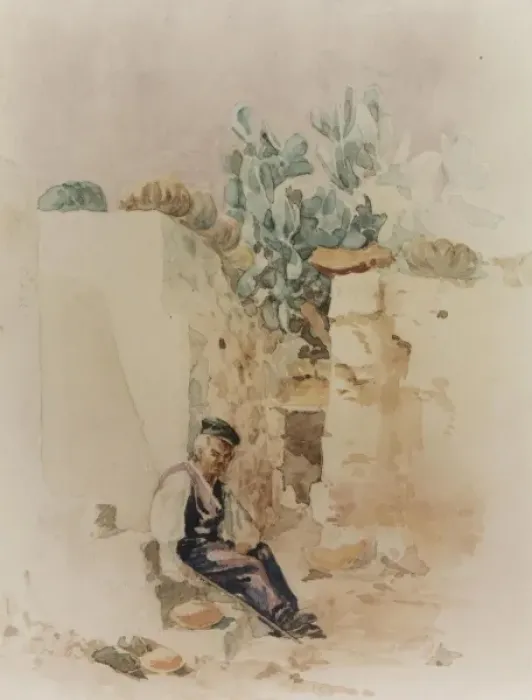 Framed Print : Maltese Worker