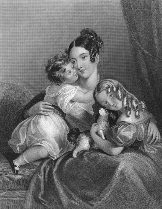 Framed Print : Mama & Child / Parris / 1830 Framed Print : Mama & Child / Parris / 1830