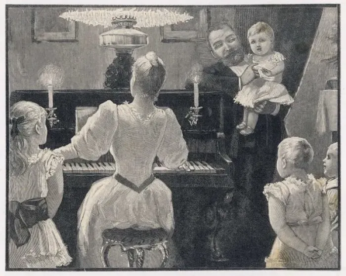 Framed Print : Mama Plays, Family Enjoy Framed Print : Mama Plays, Family Enjoy