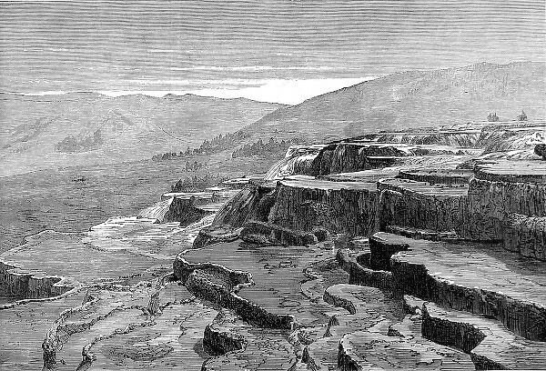 Mammoth Hot Springs, Gardiners River, Yellowstone, 1874