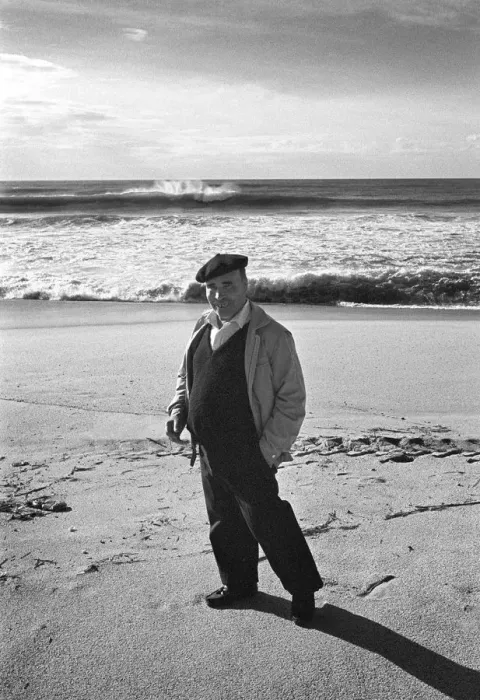 Framed Print : Man on beach - Algarve, Portugal Framed Print : Man on beach - Algarve, Portugal