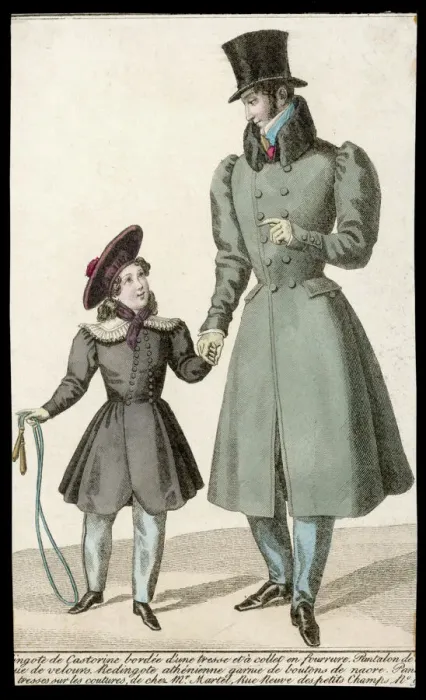 Framed Print : Man & Boy / Costume 1827 Framed Print : Man & Boy / Costume 1827