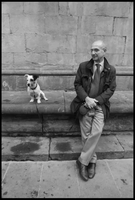 Framed Print : Man and his dog Florence Italy Framed Print : Man and his dog Florence Italy