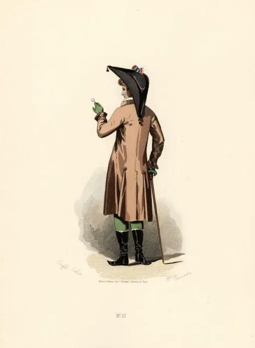 Framed Print : Man in hazelnut colour coat with monocle Framed Print : Man in hazelnut colour coat with monocle