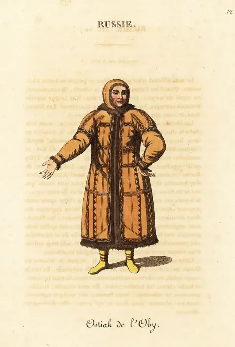 Framed Print : Man of the Khanty or Ket people, Siberia, 18th century Framed Print : Man of the Khanty or Ket people, Siberia, 18th century