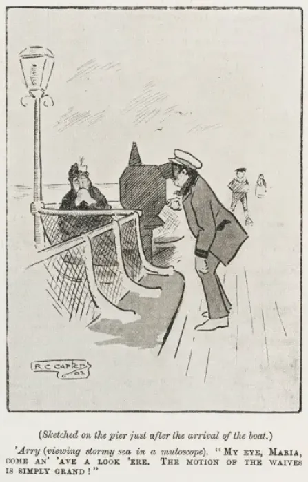 Framed Print : Man looking through a mutoscope on the pier Framed Print : Man looking through a mutoscope on the pier