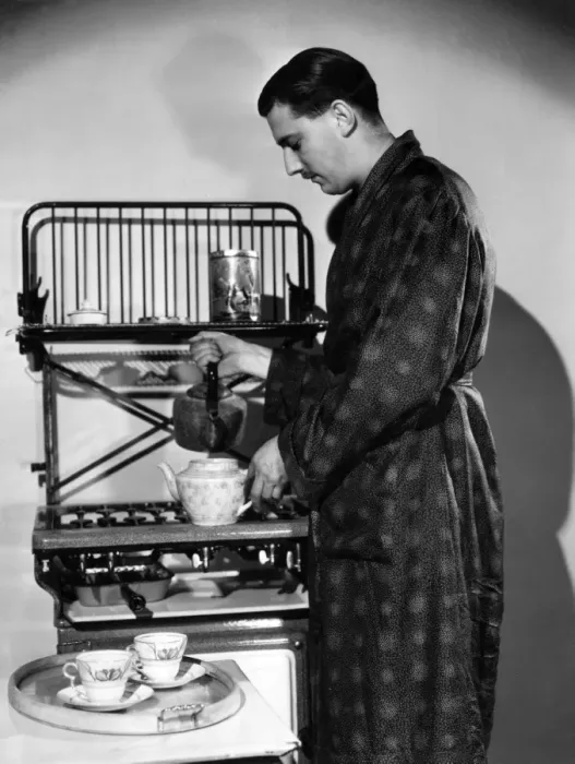 Framed Print : Man Makes Tea for Two Framed Print : Man Makes Tea for Two