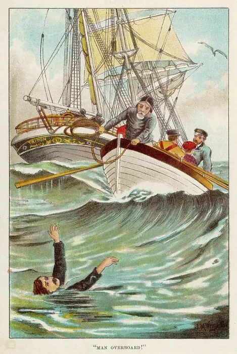 Framed Print : Man Overboard Framed Print : Man Overboard