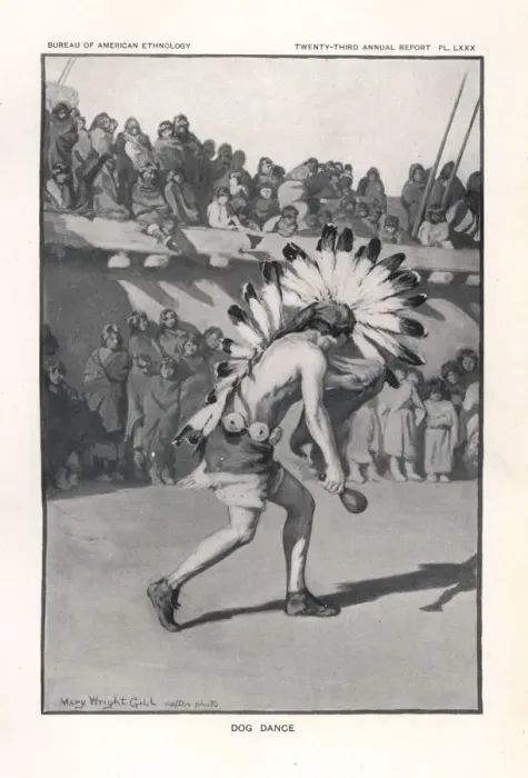 Framed Print : Man performing the Dog Dance, Zuni nation Framed Print : Man performing the Dog Dance, Zuni nation