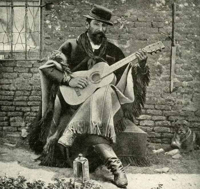 Framed Print : Man playing a guitar, Argentina, South America Framed Print : Man playing a guitar, Argentina, South America