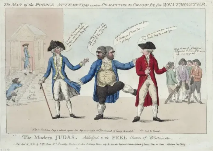 Framed Print : The man of the poeple sic attempting another coalition, to c Framed Print : The man of the poeple sic attempting another coalition, to c