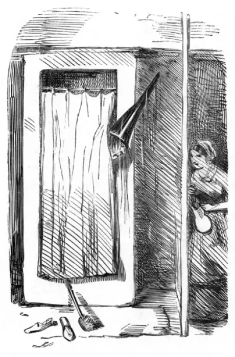 Framed Print : Man in Shower / Punch Framed Print : Man in Shower / Punch