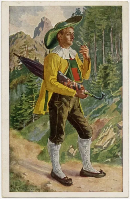 Framed Print : Man in traditional costume - Bolzano, Italy Framed Print : Man in traditional costume - Bolzano, Italy