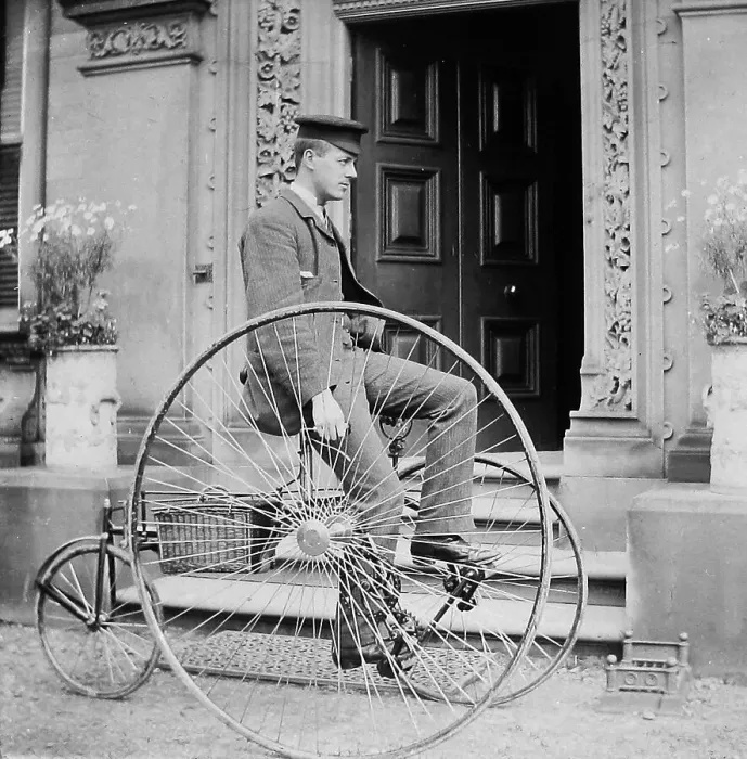 Framed Print : Man on tricycle Framed Print : Man on tricycle