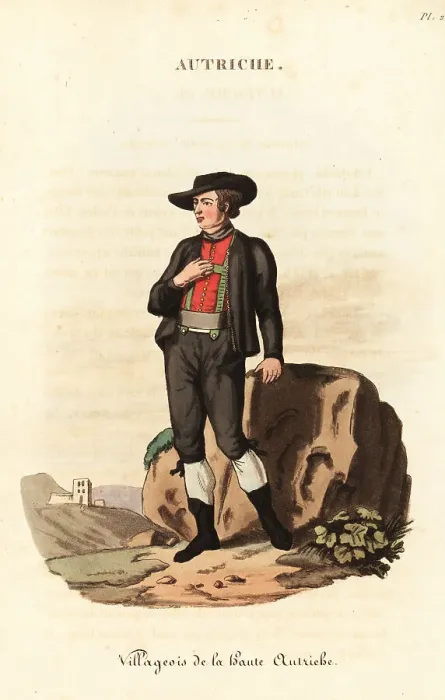 Framed Print : Man of Upper Austria, 18th century Framed Print : Man of Upper Austria, 18th century