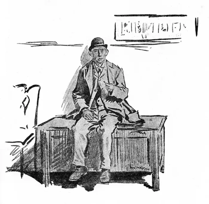 Framed Print : Man who has bought a fine wooden chest at Auction Framed Print : Man who has bought a fine wooden chest at Auction