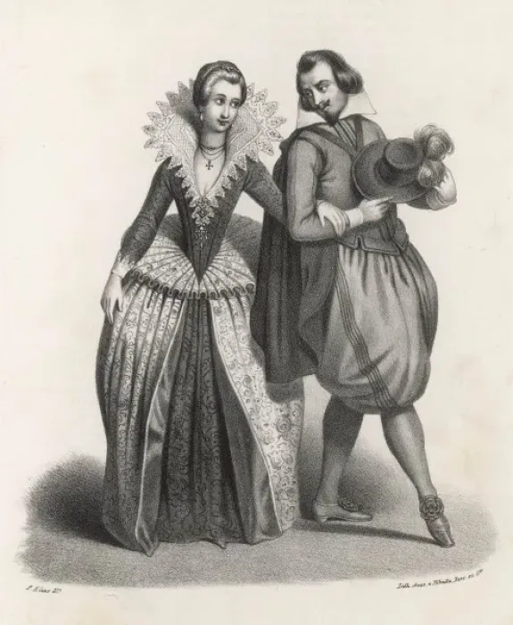 Framed Print : Man and Woman, 1606 Framed Print : Man and Woman, 1606