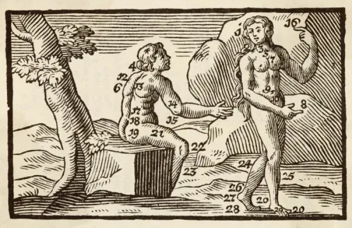 Framed Print : MAN & WOMAN / 1746 Framed Print : MAN & WOMAN / 1746