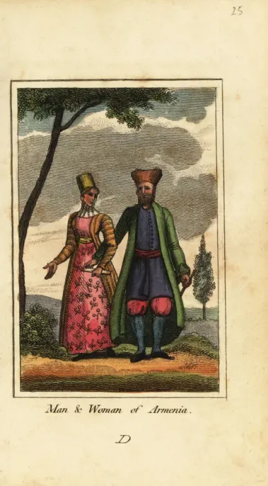 Framed Print : Man and woman of Armenia, 1818 Framed Print : Man and woman of Armenia, 1818