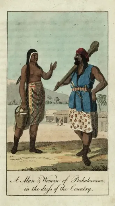 Framed Print : A man and woman of Bahaharana, Africa Framed Print : A man and woman of Bahaharana, Africa