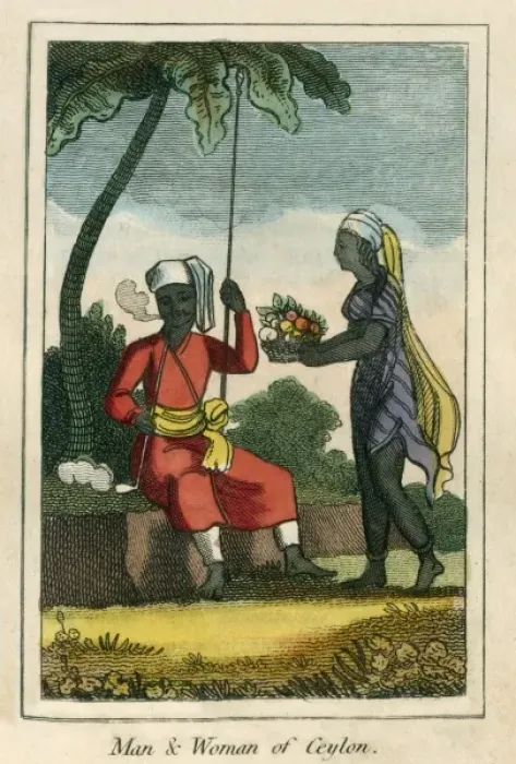 Framed Print : A man and woman of Ceylon (Sri Lanka) Framed Print : A man and woman of Ceylon (Sri Lanka)