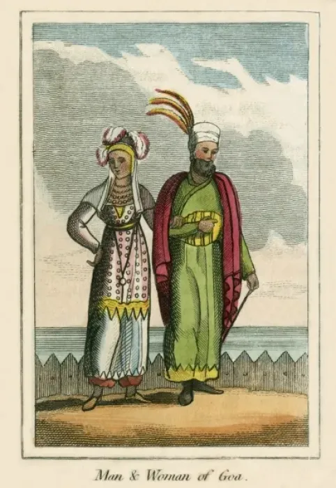 Framed Print : A man and Woman of Goa (India) Framed Print : A man and Woman of Goa (India)