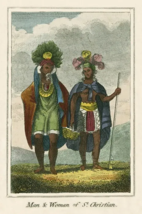 Framed Print : Man and Woman of the Island of Tahuata Framed Print : Man and Woman of the Island of Tahuata