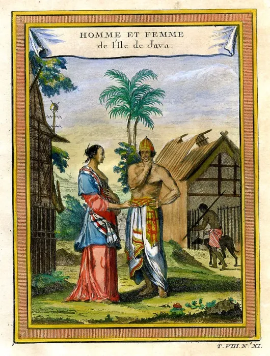 Framed Print : Man and Woman of Java Framed Print : Man and Woman of Java