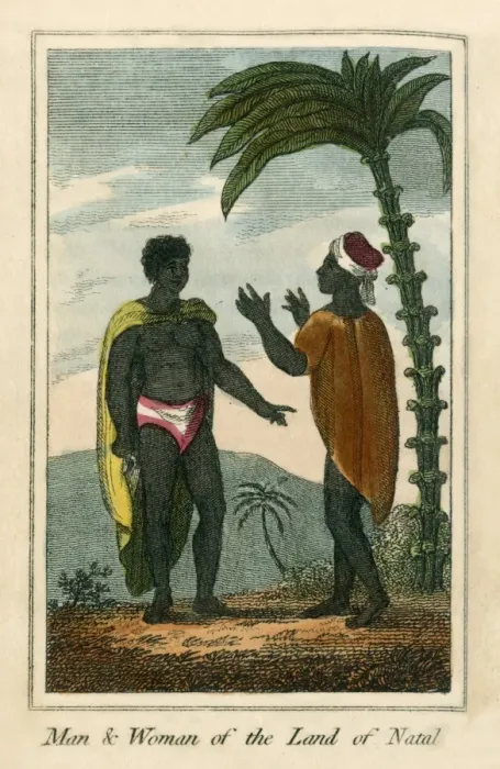 Framed Print : Man and Woman from the land of Natal Framed Print : Man and Woman from the land of Natal