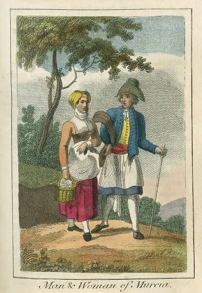 A man and a woman from Mercia (Spain)
